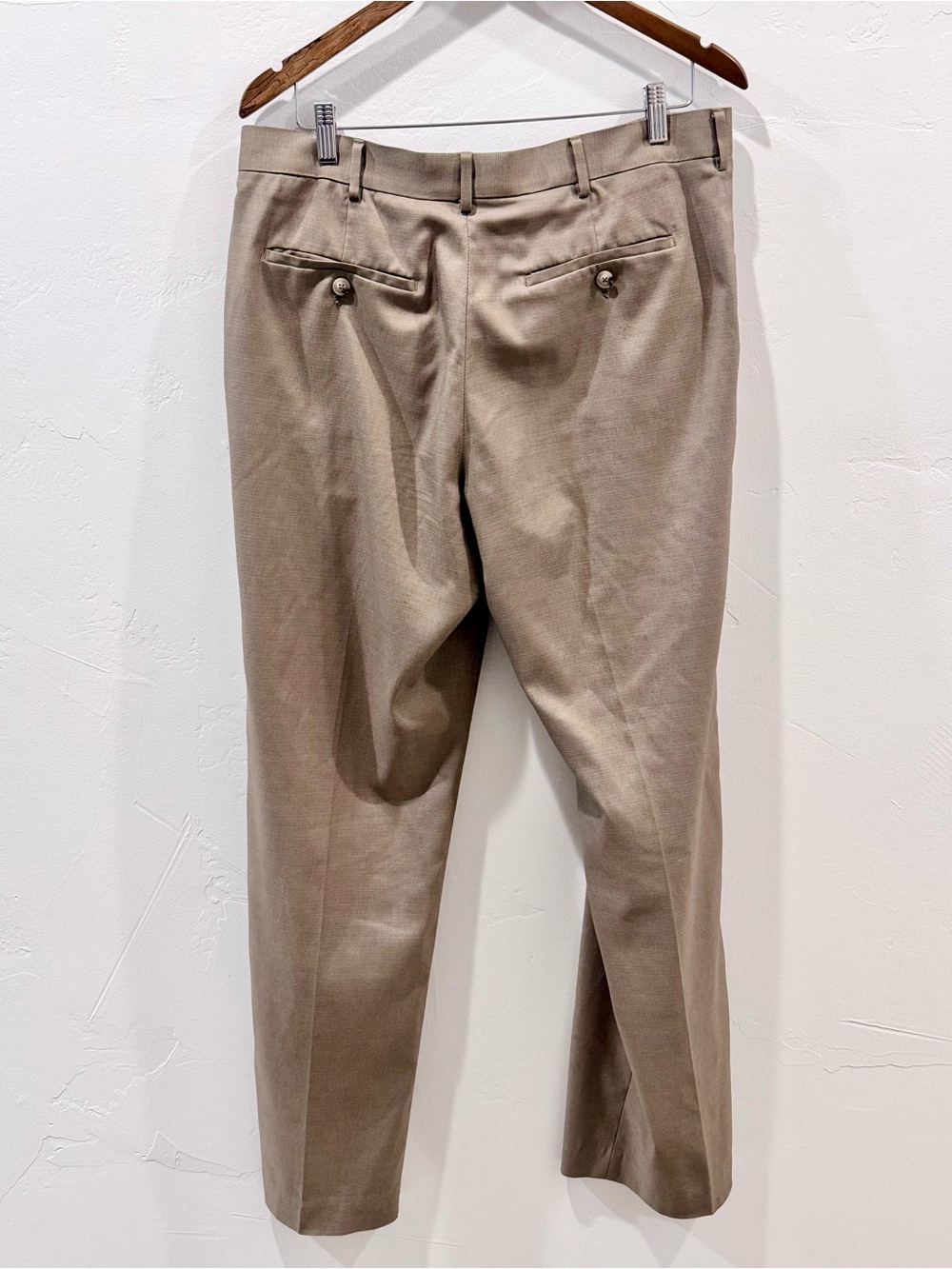 Perry Ellis Portfolio Modern Fit Taupe Brown Dress Pants Mens 32x32 - Picture 9 of 12